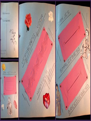 Item #240011123 1961 Handwork or Sewing Decorating Technique Student Sample Book , Belgium