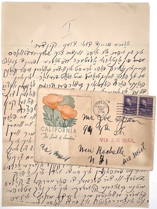 Early WWII-era Collection of Judaica Ephemera, New Rochelle, NY