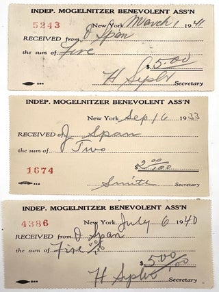 Early WWII-era Collection of Judaica Ephemera, New Rochelle, NY