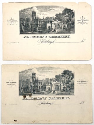 Item #24001720 Allegheny Cemetery Illustrated Letterhead