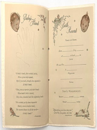 "Our Baby's Book" -- Blank Baby Book Published by First National Bank