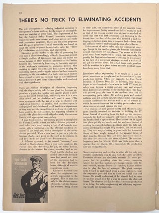 "Death on the Working Front" -- WWII-era Workplace Safety Bulletin from TIME, Inc.