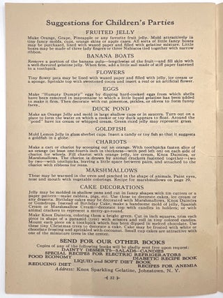 "Meals for Three" -- Promoting Gelatin to American Housewives