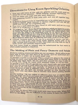 "Meals for Three" -- Promoting Gelatin to American Housewives