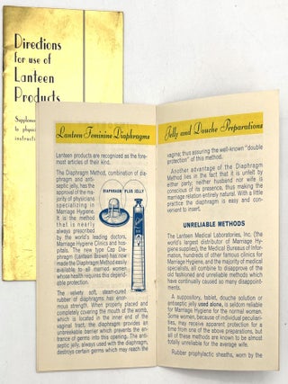 1930s Birth Control Advertising -- Seven (7) Booklets Marketing Lanteen Brand Contraception to Women between 1934 and 1942