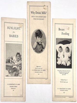 Item #24002552 New Motherhood in the Early 1930s: Three (3) Government-Issued Pamphlets on Breast...