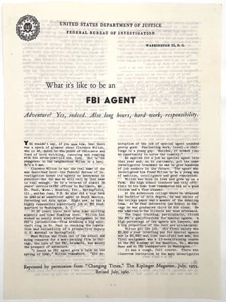 1960s FBI Career Recruitment Ephemera