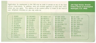 1960s FBI Career Recruitment Ephemera