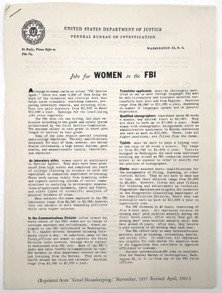 1960s FBI Career Recruitment Ephemera
