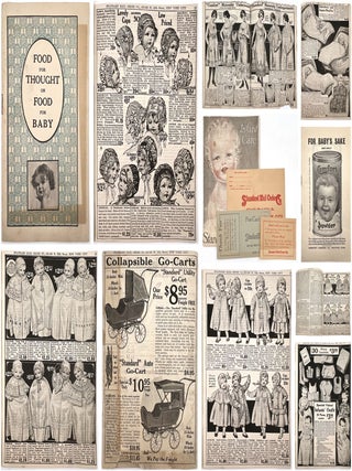 Item #24002812 Caring for Baby c.1915: Three (3) Items Advertising Infant Care Products to New...