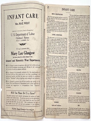 Caring for Baby c.1915: Three (3) Items Advertising Infant Care Products to New Mothers