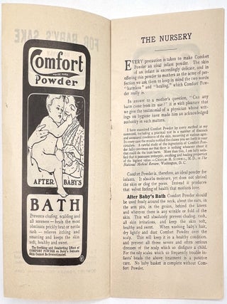 Caring for Baby c.1915: Three (3) Items Advertising Infant Care Products to New Mothers