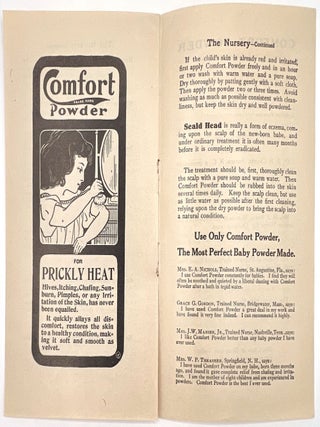 Caring for Baby c.1915: Three (3) Items Advertising Infant Care Products to New Mothers