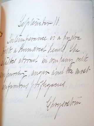 Hand Made Inspirational Commonplace Book - Hand Penned Thoughts for the Year c1909