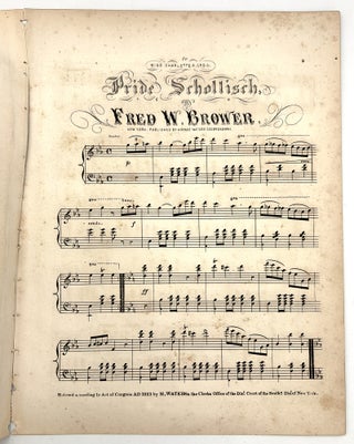 Victorian Sheet Music -- "Pride Schottisch"