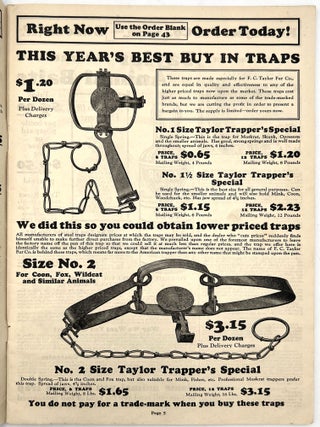 Book of Traps, Guns and Trappers' Supplies 1931-1932 Edition