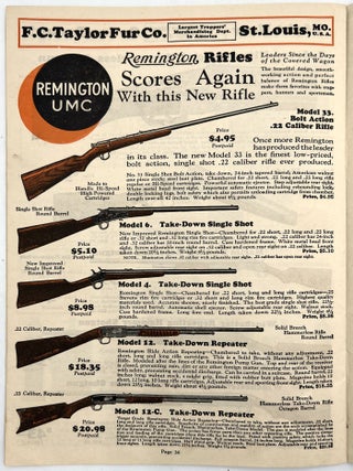 Book of Traps, Guns and Trappers' Supplies 1931-1932 Edition