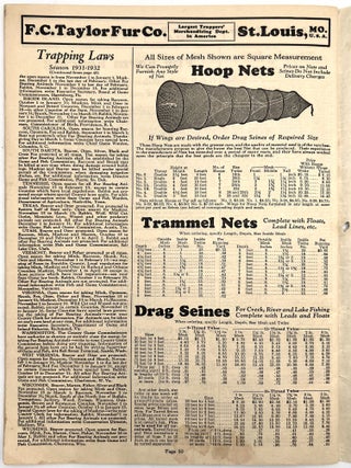 Book of Traps, Guns and Trappers' Supplies 1931-1932 Edition