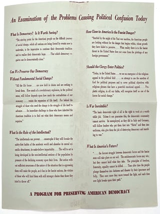 Circulars Advertising Newly Published Books on Race, Democracy and Social Change by Modern Age Books in 1940