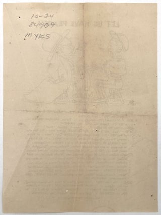 1872 Presidential Election Political Cartoon Leaflet