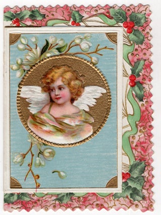 Item #24011939 Gilt and Embossed Christmas Greeting Card