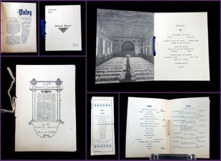 Item #24013100 A Collection of Menus and related Ephemera from Yale, circa 1902