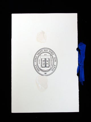 A Collection of Menus and related Ephemera from Yale, circa 1902