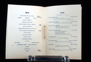 A Collection of Menus and related Ephemera from Yale, circa 1902