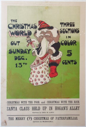 Item #24013200 [Advertising Broadside] Color Broadside promoting the “Christmas World”, Three...