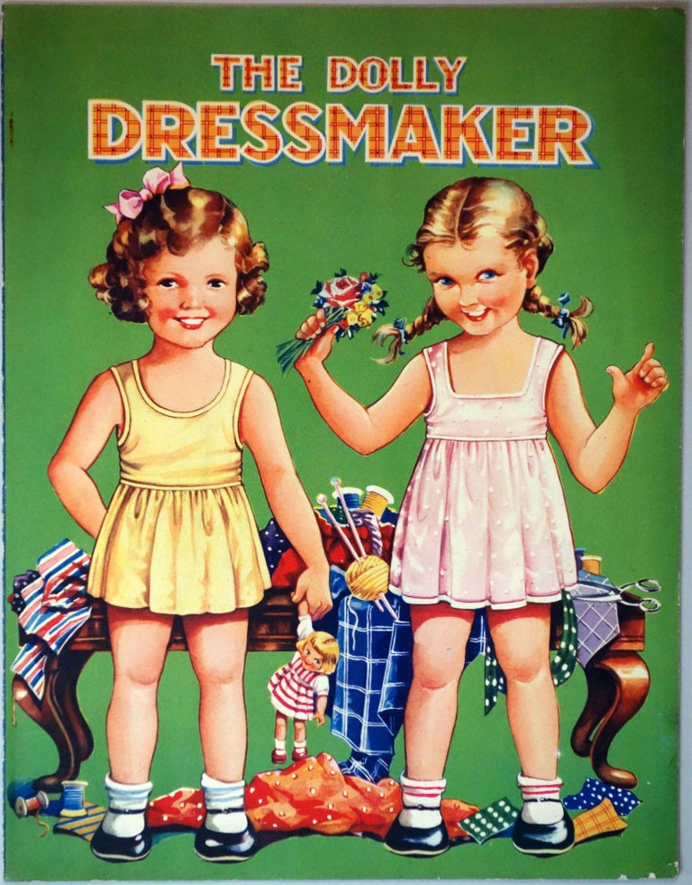 Item #24016326 The Dolly Dressmaker, B.B. Ltd. No. 509 Printed in England. C1950s – An unusual twist on a paper doll book- Patterns, Swatches and Trim