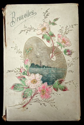 Item #24020103 Bruxelles Friendship Album and Sketch Book, 1887-1916, beautiful original artwork