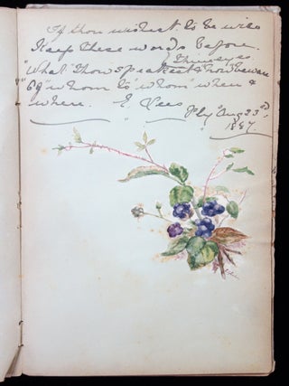 Bruxelles Friendship Album and Sketch Book, 1887-1916, beautiful original artwork