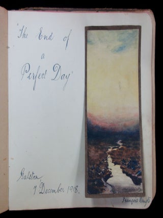 Queen Mary's Army Auxiliary Corps Autograph and Drawing Album, c1915-1918 (W.A.A.C.)