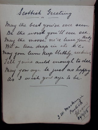 Queen Mary's Army Auxiliary Corps Autograph and Drawing Album, c1915-1918 (W.A.A.C.)