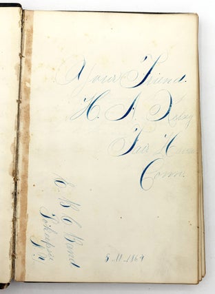 c.1864 Concord, New Hampshire Autograph Album with Many Engrossed Signatures