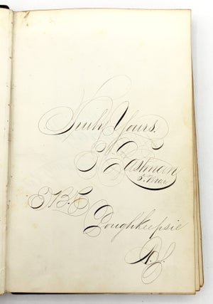 c.1864 Concord, New Hampshire Autograph Album with Many Engrossed Signatures