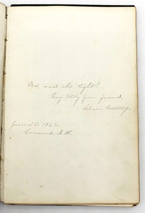 c.1864 Concord, New Hampshire Autograph Album with Many Engrossed Signatures