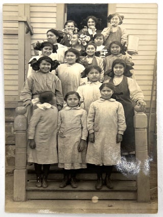 Item #25000099 c.1910 Real Photo Postcard Depicting Female Students at Tulalip Indian School