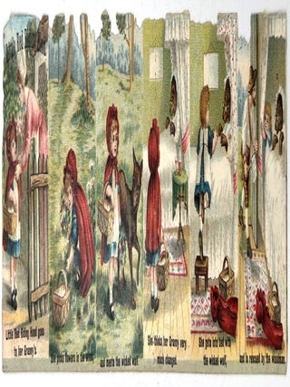 Item #25000184 "Little Red Riding Hood" Victorian Scrap - miniature book