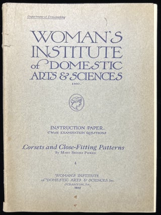 "Corsets and Close-Fitting Patterns" -- Instruction Booklet for Corset Design with Printed Pattern