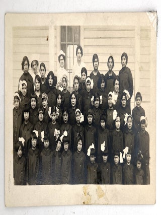 Item #25000558 c.1910 Real Photo Postcard Depicting Female Students at a Nez Perce Reservation...