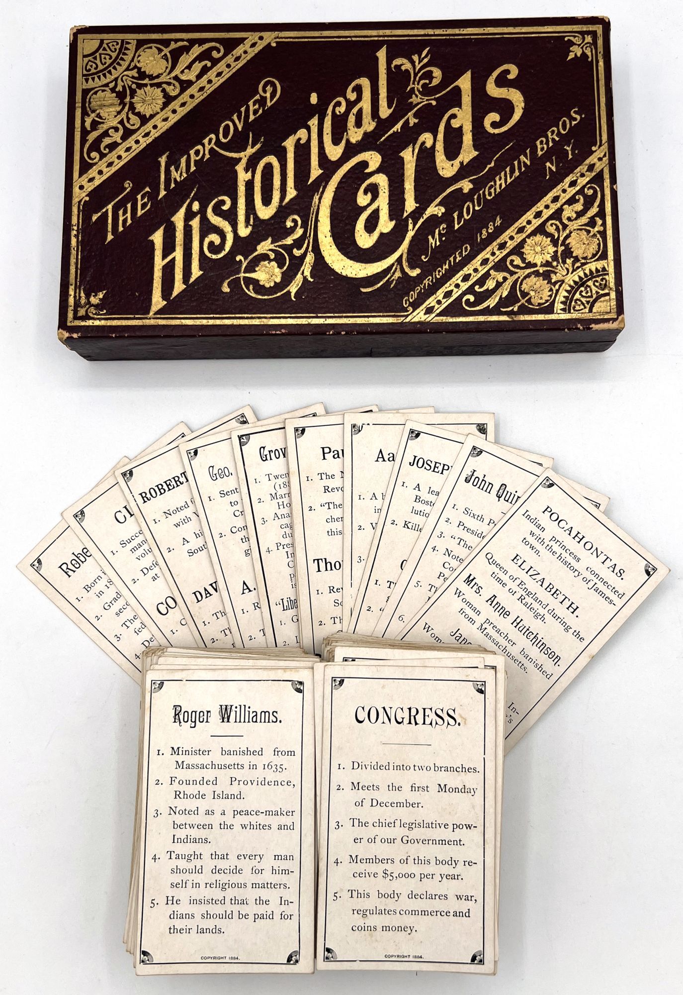 History Card Examples The Improved Historical Cards