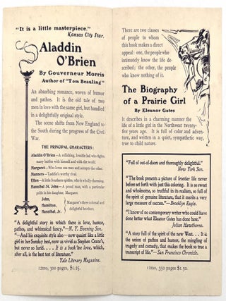 1902 Publisher's Leaflet Advertising Women's Literature