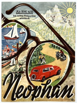 Item #25000833 "Neophan" -- 1930s Advertising Leaflet for German Brand of Anti-Glare Glasses