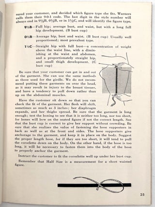 "For Sale: New Figures" -- Guide to Fitting Corsets for Saleswomen