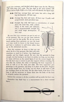"For Sale: New Figures" -- Guide to Fitting Corsets for Saleswomen