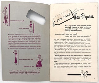 "For Sale: New Figures" -- Guide to Fitting Corsets for Saleswomen