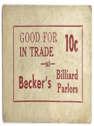 Item #25000904 10c Billiard Parlor Ticket