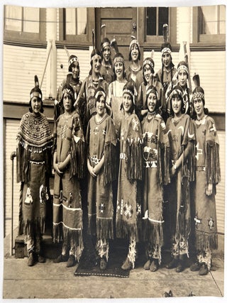 Item #25000994 Original Photograph of Bismarck Indian School Girl's Glee Club in Traditional...