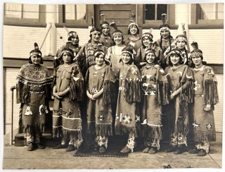 Item #25000994 Original Photograph of Bismarck Indian School Girl's Glee Club in Traditional...